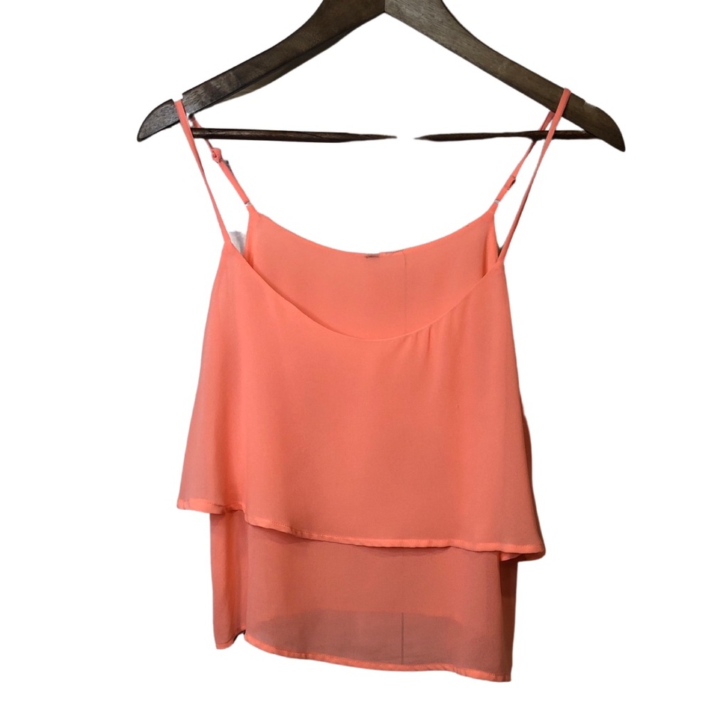 Coral tiered cami